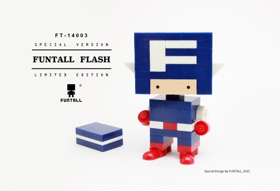 方頭積木 閃電 公仔 玩具 Funtall Flash FT-14003
