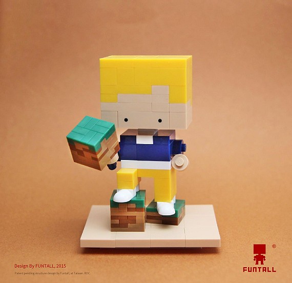 FUNTALL Cube 方頭公仔 方頭 積木 公仔 玩具 推薦 方頭積木 創作 作品