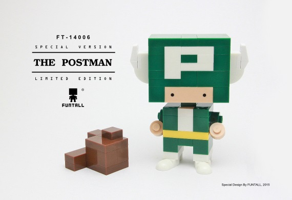 方頭積木 宇宙郵差 Funtall Postman FT14006 積木 公仔