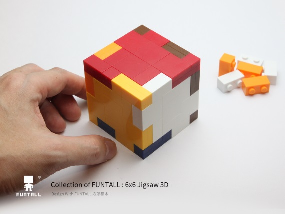 台灣玩家創作的立方體拼圖, 6x6 Jigsaw 3D with Funtall Cube.