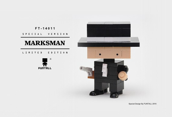 Marksman 方頭獨家大小積木特別設計款，展現神槍手的帥氣
