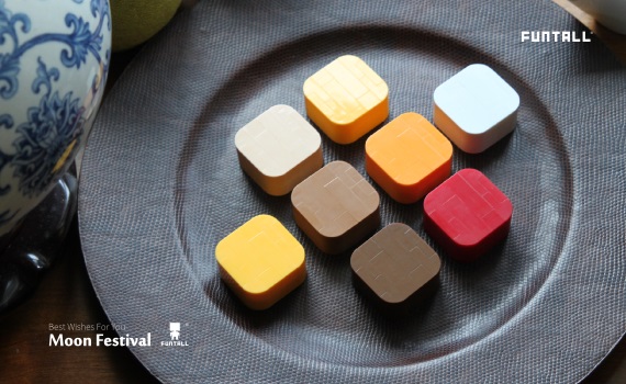 吃吃餅 中秋節快樂 funtall moon fetival & moon cake made by Funtall Cube