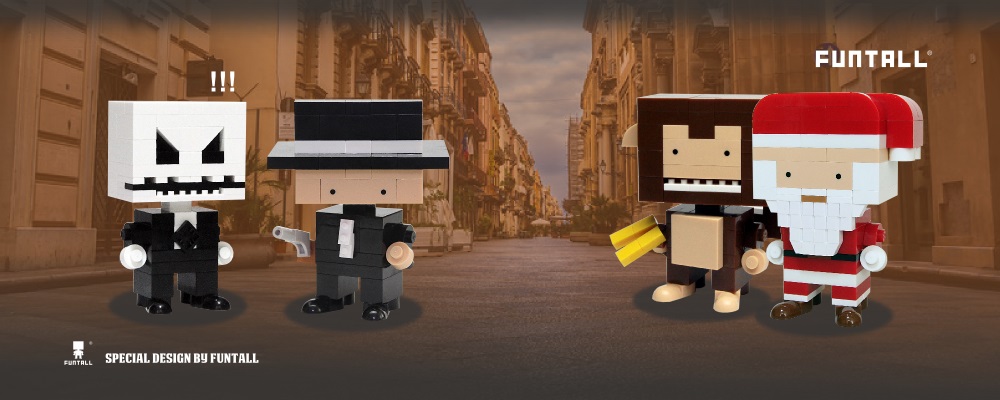 老街上, 方頭公仔夥伴 幸運的相遇 funtall encounter on old street