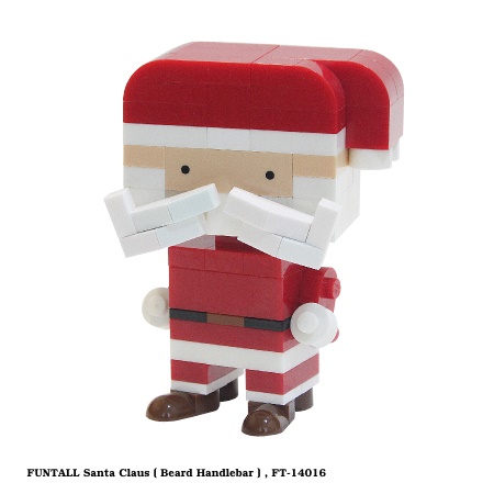 俏皮的八鬍子，穿著大紅色外衣的方頭聖誕老公公，是最棒的禮物工匠